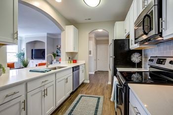 Refreshed  kitchens with quartz countertops